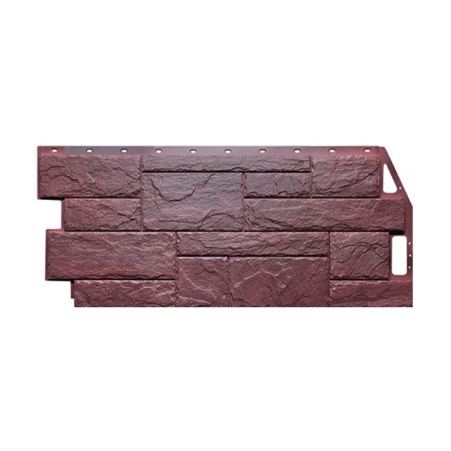Фасадная панель ПВХ FineBer (Файнбир) Камень Природный Серо-коричневый